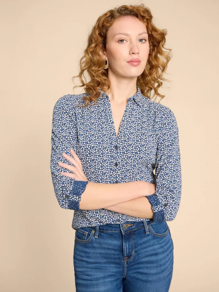Women SHIRTS and BLOUSES White Stuff ANNIE PRINTED SHIRT Blue Print Women SHIRTS and BLOUSES White Stuff ANNIE PRINTED SHIRT Blue Print