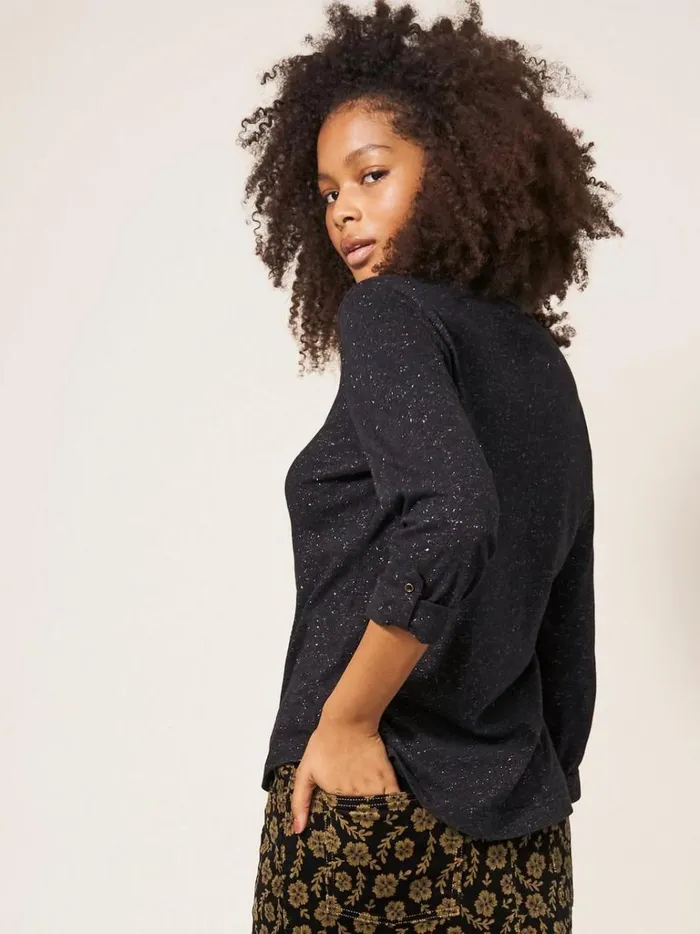 Women SHIRTS and BLOUSES White Stuff ANNIE SPARKLE SLIM FIT SHIRT Charcoal Grey Women SHIRTS and BLOUSES White Stuff ANNIE SPARKLE SLIM FIT SHIRT Charcoal Grey
