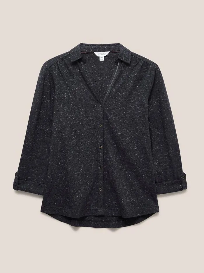 Women SHIRTS and BLOUSES White Stuff ANNIE SPARKLE SLIM FIT SHIRT Charcoal Grey Women SHIRTS and BLOUSES White Stuff ANNIE SPARKLE SLIM FIT SHIRT Charcoal Grey