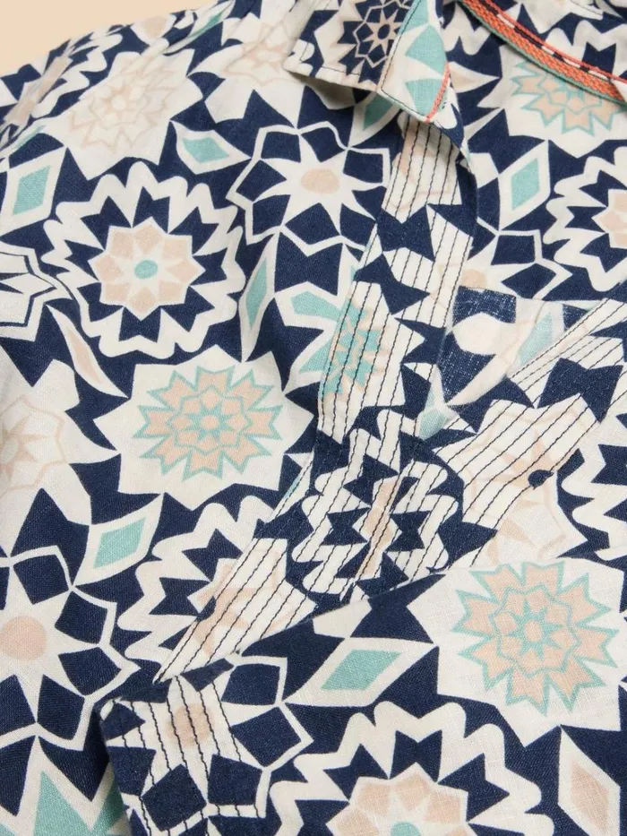 Women SHIRTS and BLOUSES White Stuff Blaire Linen Tunic Navy Print Women SHIRTS and BLOUSES White Stuff Blaire Linen Tunic Navy Print