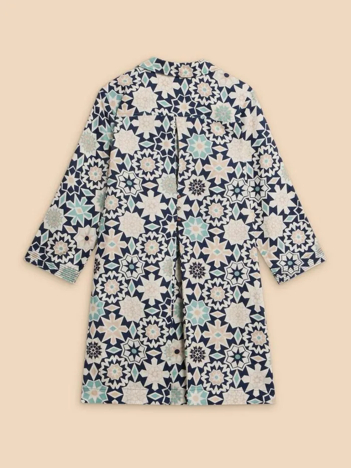Women SHIRTS and BLOUSES White Stuff Blaire Linen Tunic Navy Print Women SHIRTS and BLOUSES White Stuff Blaire Linen Tunic Navy Print
