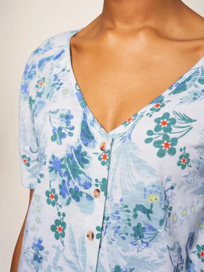 Women SHIRTS and BLOUSES White Stuff BRODERIE MIX TWO WAY TOP White Print Women SHIRTS and BLOUSES White Stuff BRODERIE MIX TWO WAY TOP White Print