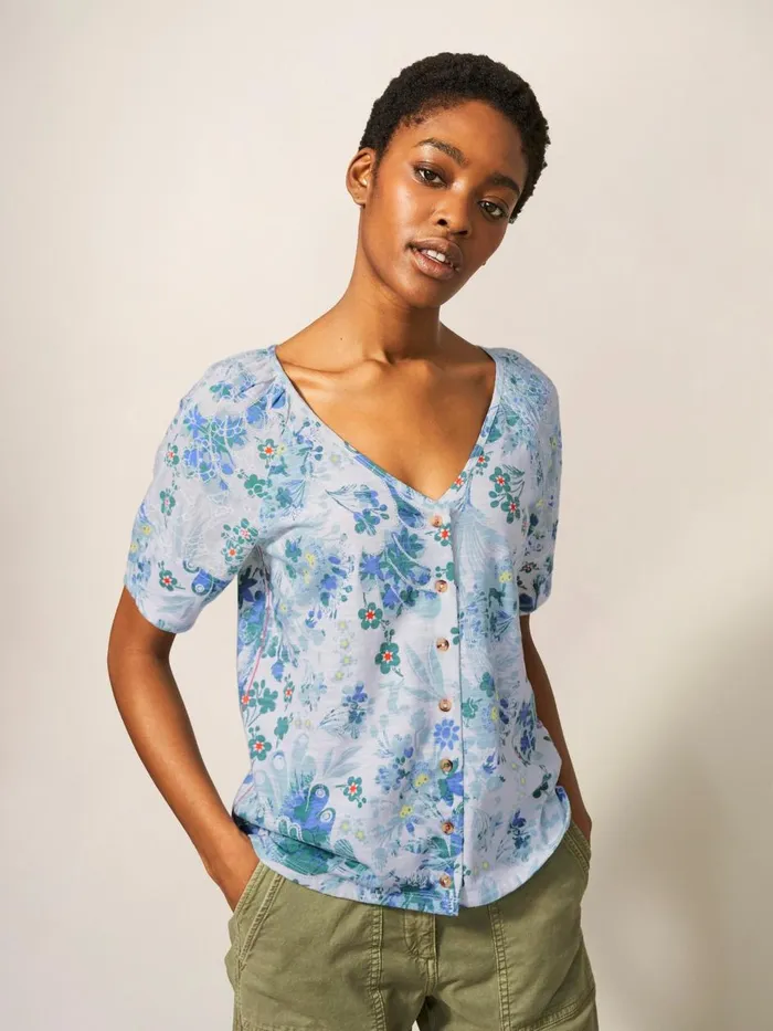 Women SHIRTS and BLOUSES White Stuff BRODERIE MIX TWO WAY TOP White Print Women SHIRTS and BLOUSES White Stuff BRODERIE MIX TWO WAY TOP White Print
