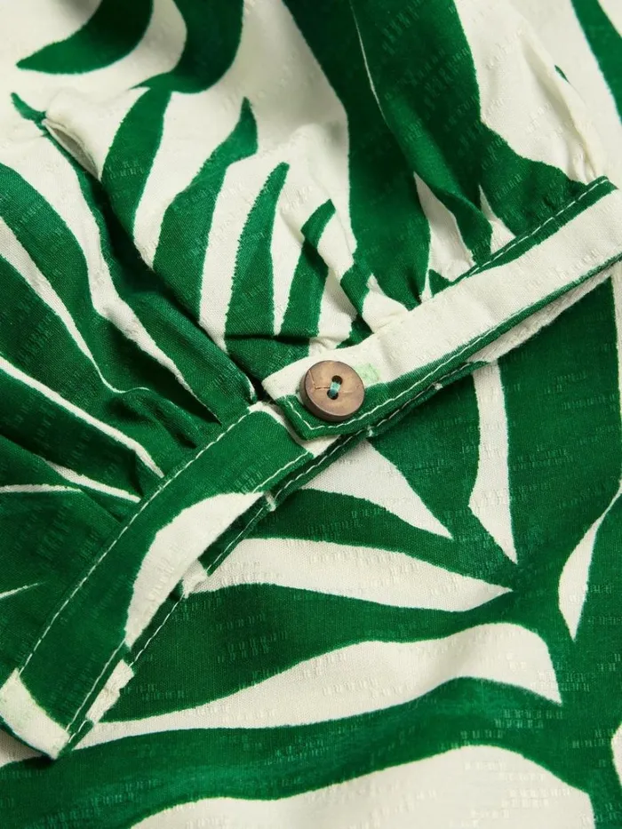 Women SHIRTS and BLOUSES White Stuff Elisa Eco Vero Top Green Print Women SHIRTS and BLOUSES White Stuff Elisa Eco Vero Top Green Print