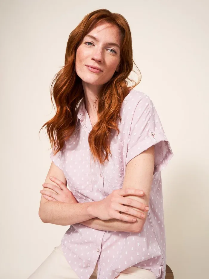 Women SHIRTS and BLOUSES White Stuff Ella Organic Cotton Shirt Mid Pink Women SHIRTS and BLOUSES White Stuff Ella Organic Cotton Shirt Mid Pink