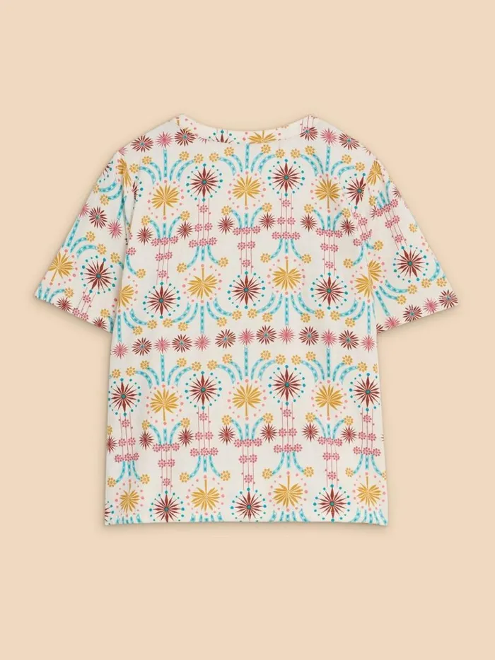 Women SHIRTS and BLOUSES White Stuff Ferne Linen Blend Shirt Natural Print
