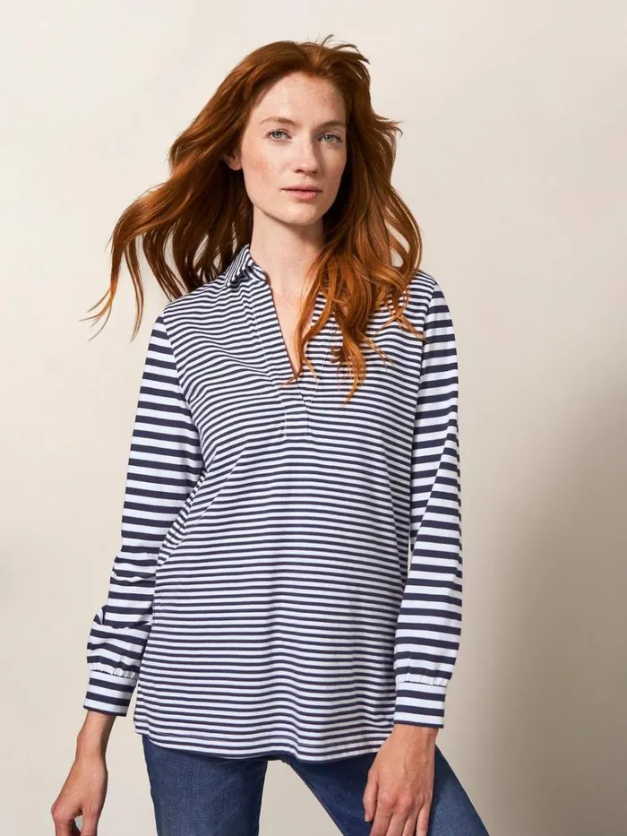 Women SHIRTS and BLOUSES White Stuff Fran Plain Shirt Navy Multi