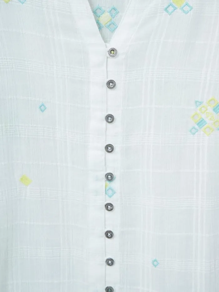 Women SHIRTS and BLOUSES White Stuff Kate Embroidered Cotton Shirt Pale Ivory Women SHIRTS and BLOUSES White Stuff Kate Embroidered Cotton Shirt Pale Ivory