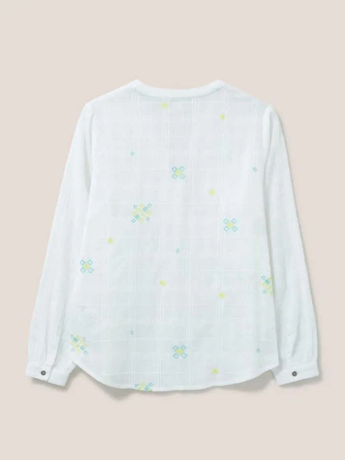 Women SHIRTS and BLOUSES White Stuff Kate Embroidered Cotton Shirt Pale Ivory Women SHIRTS and BLOUSES White Stuff Kate Embroidered Cotton Shirt Pale Ivory