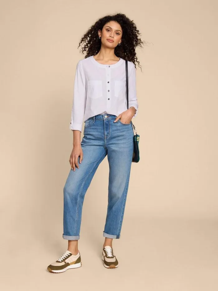 Women SHIRTS and BLOUSES White Stuff MACLEY MIX SHIRT Pale Ivory