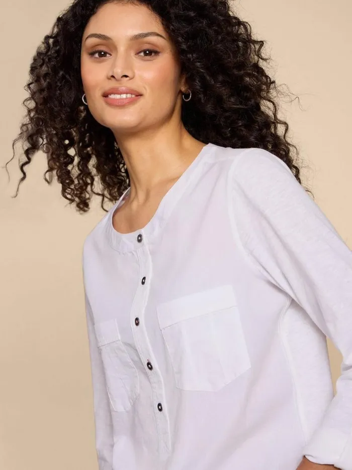 Women SHIRTS and BLOUSES White Stuff MACLEY MIX SHIRT Pale Ivory