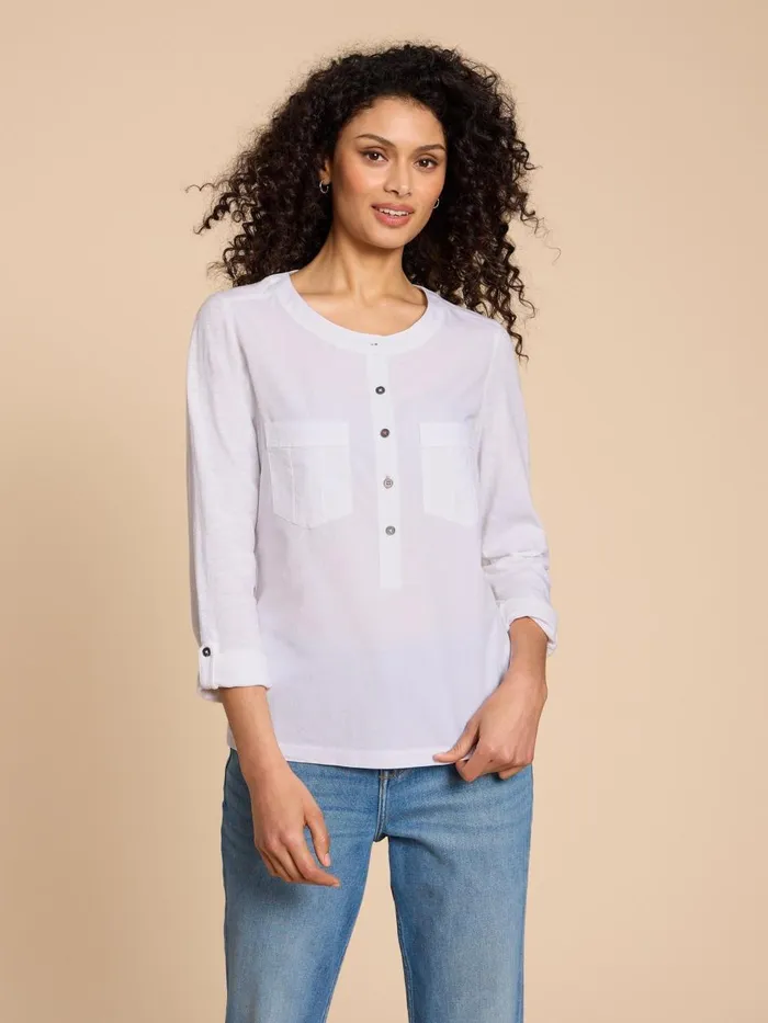 Women SHIRTS and BLOUSES White Stuff MACLEY MIX SHIRT Pale Ivory
