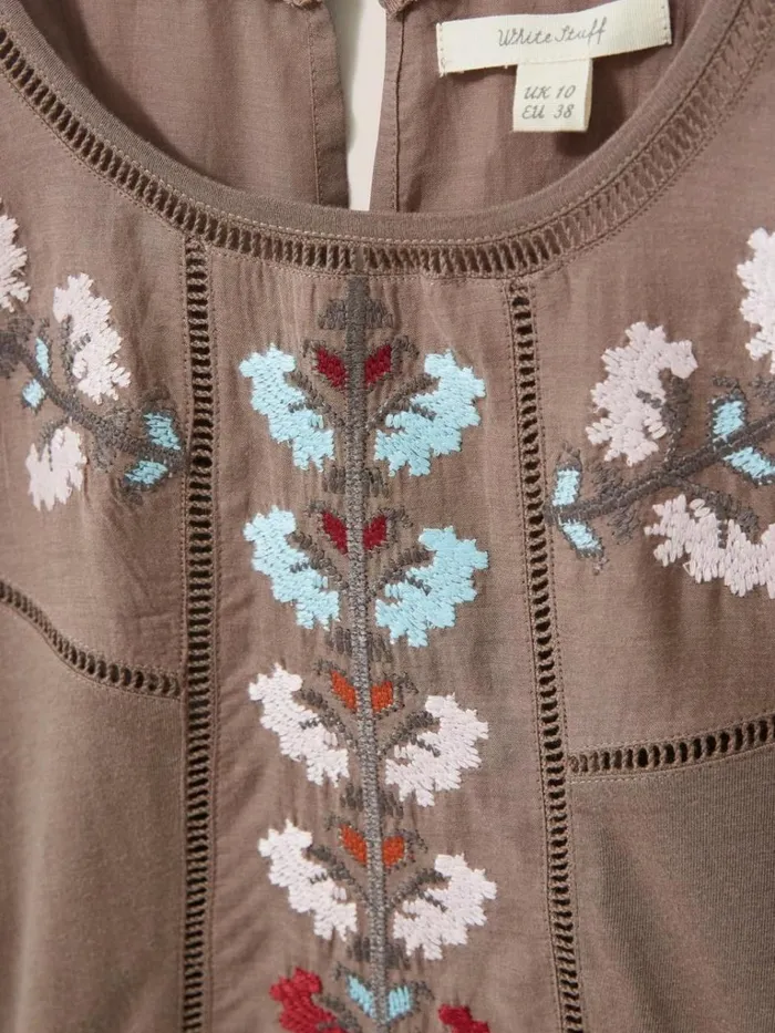 Women SHIRTS and BLOUSES White Stuff MOLLIE EMBROIDERED TOP Natural Multi Women SHIRTS and BLOUSES White Stuff MOLLIE EMBROIDERED TOP Natural Multi