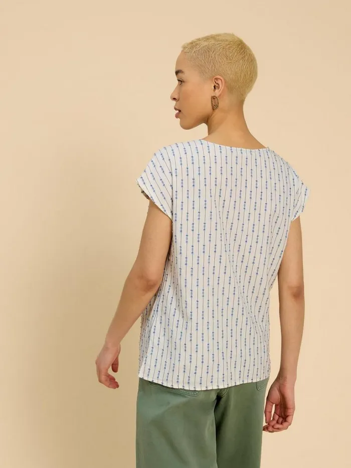 Women SHIRTS and BLOUSES White Stuff Rae Organic Cotton Vest Ivory Multi Women SHIRTS and BLOUSES White Stuff Rae Organic Cotton Vest Ivory Multi