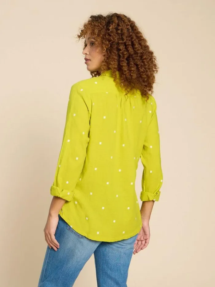 Women SHIRTS and BLOUSES White Stuff Sophie Organic Cotton Shirt Chartreuse Multi Women SHIRTS and BLOUSES White Stuff Sophie Organic Cotton Shirt Chartreuse Multi