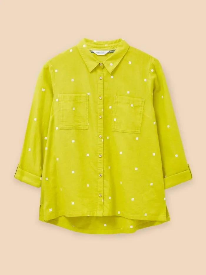 Women SHIRTS and BLOUSES White Stuff Sophie Organic Cotton Shirt Chartreuse Multi Women SHIRTS and BLOUSES White Stuff Sophie Organic Cotton Shirt Chartreuse Multi
