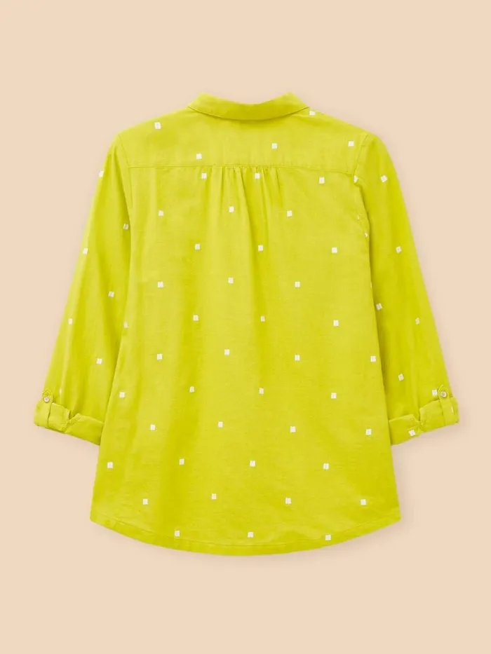 Women SHIRTS and BLOUSES White Stuff Sophie Organic Cotton Shirt Chartreuse Multi Women SHIRTS and BLOUSES White Stuff Sophie Organic Cotton Shirt Chartreuse Multi