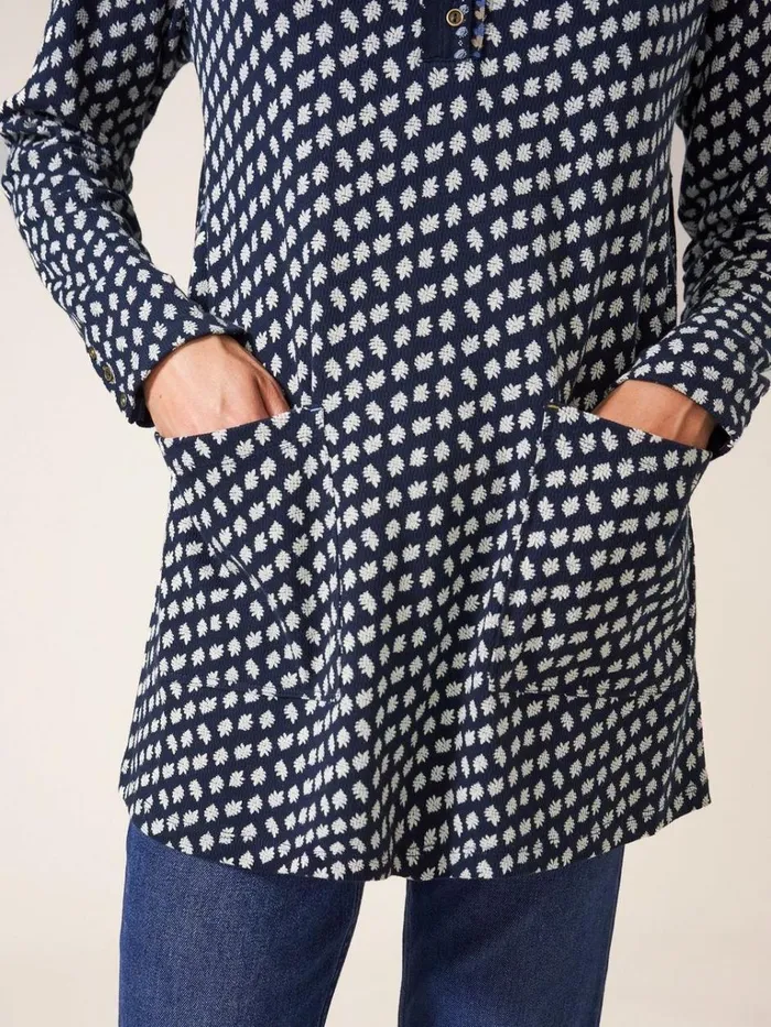 Women SHIRTS and BLOUSES White Stuff Tammy Textured Tunic Navy Multi Women SHIRTS and BLOUSES White Stuff Tammy Textured Tunic Navy Multi