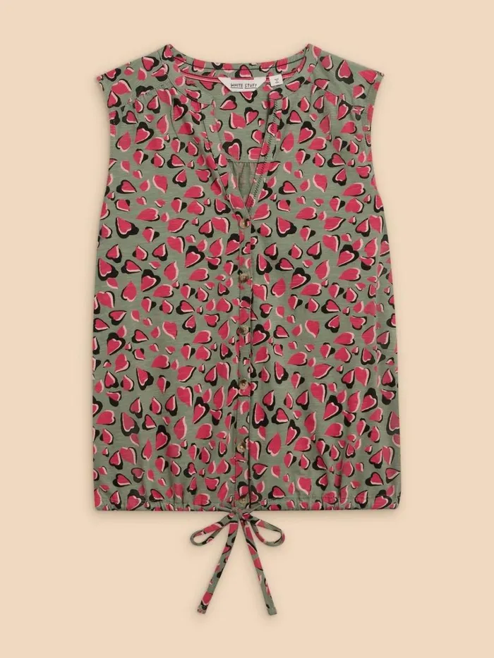 Women SHIRTS and BLOUSES White Stuff TULIP JERSEY SLEEVELESS SHIRT Teal Print Women SHIRTS and BLOUSES White Stuff TULIP JERSEY SLEEVELESS SHIRT Teal Print