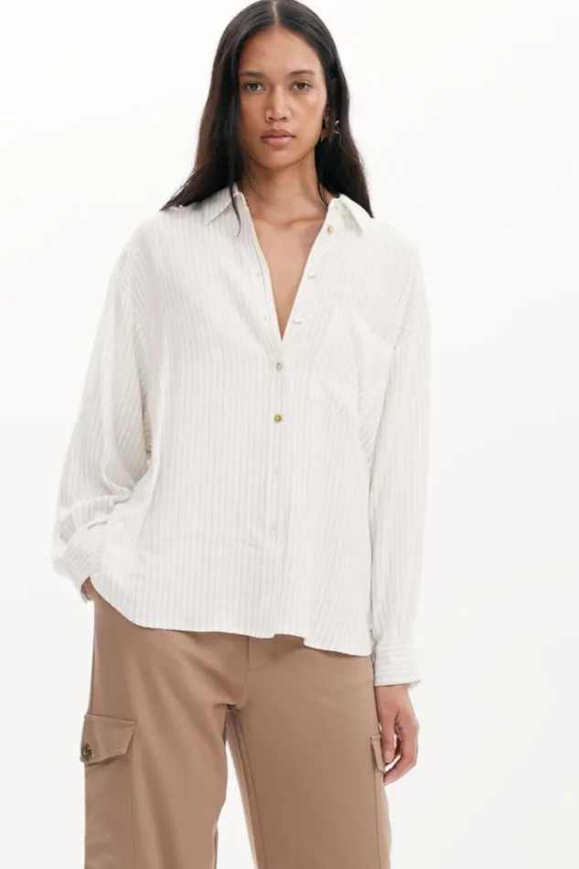 Women Shirts And Blouses Desigual Striped Print Shirt