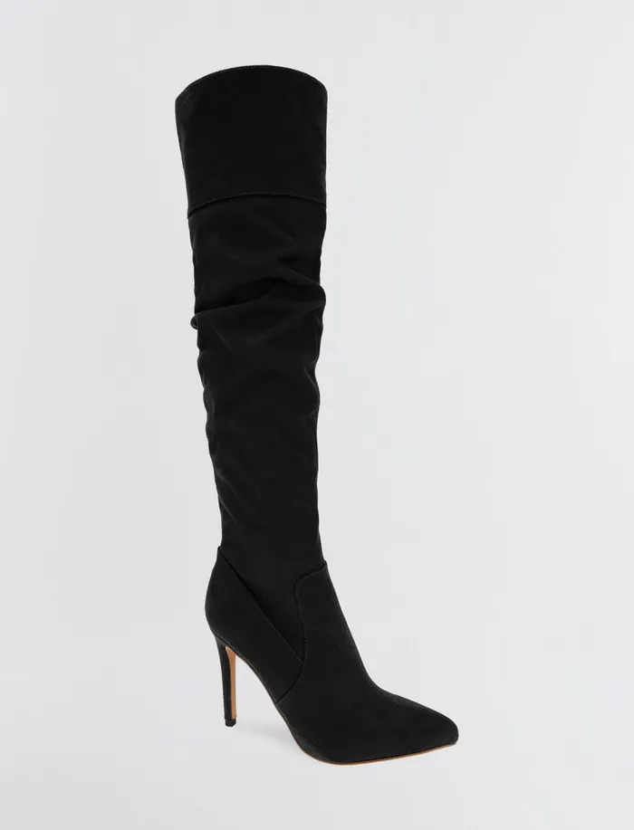Women Shoes BCBG Black Himani Boot Black Microsuede