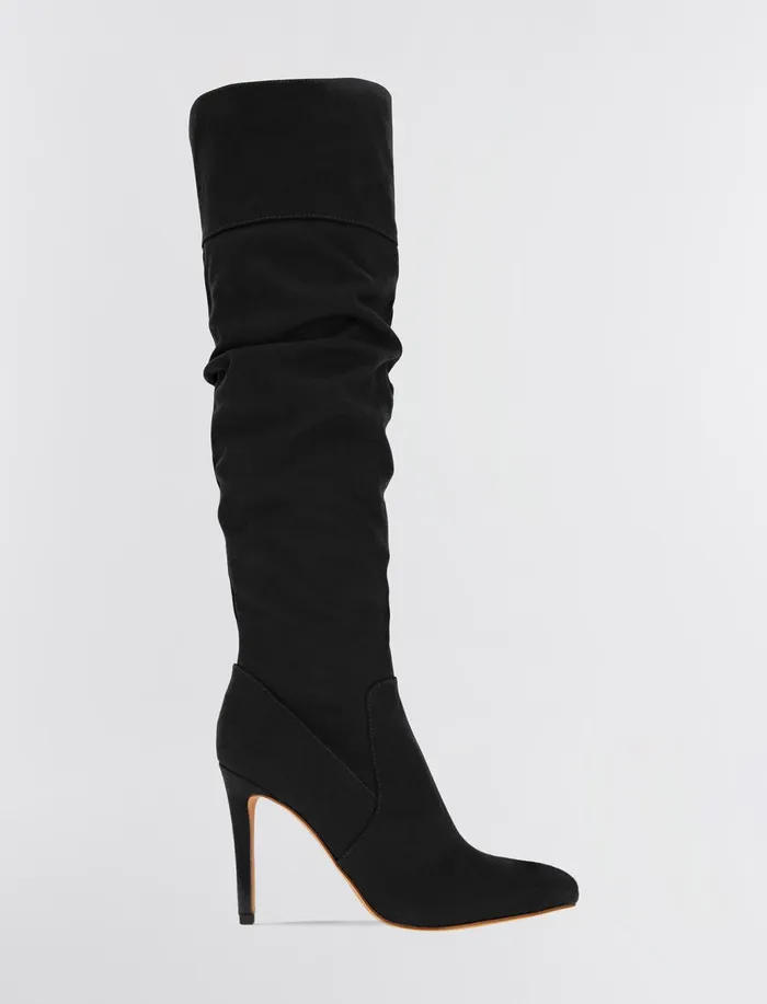 Women Shoes BCBG Black Himani Boot Black Microsuede