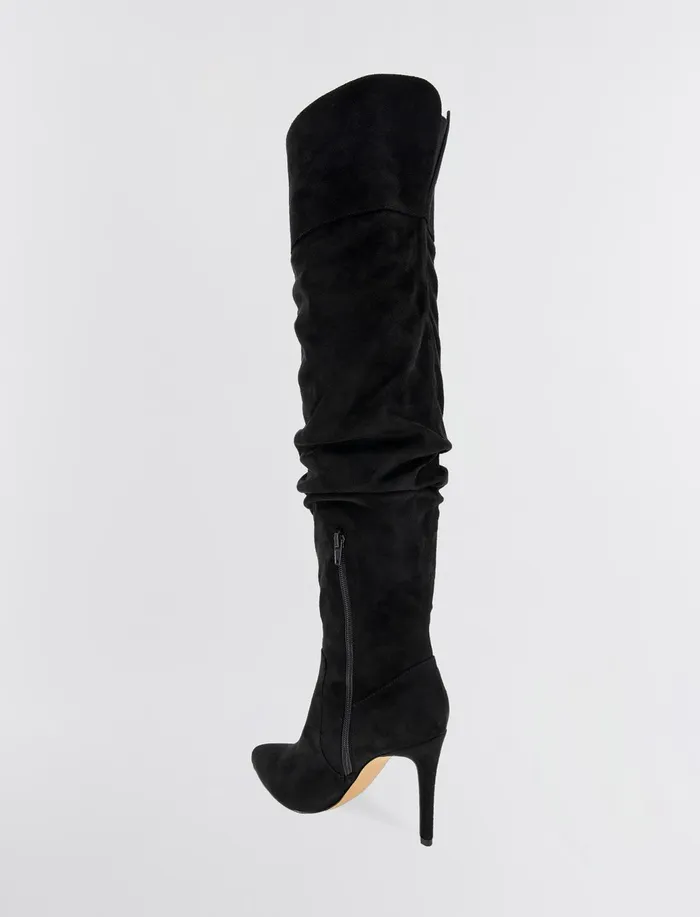 Women Shoes BCBG Black Himani Boot Black Microsuede