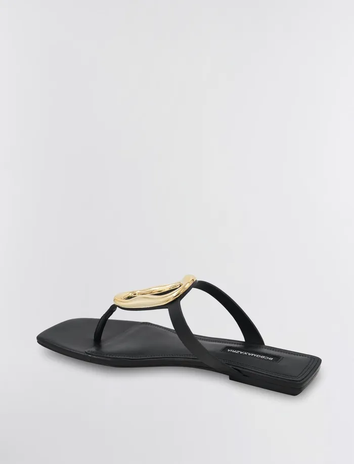 Women Shoes BCBG Kima Flat Sandal Black