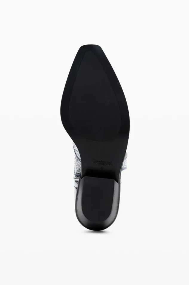 Women Shoes Desigual Metallic Cowboy Boot