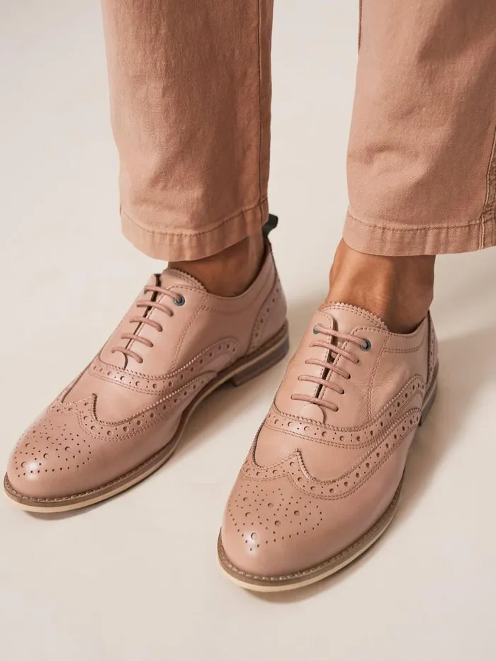 Women SHOES White Stuff Thistle Lace Up Brogue Pink Multi Women SHOES White Stuff Thistle Lace Up Brogue Pink Multi