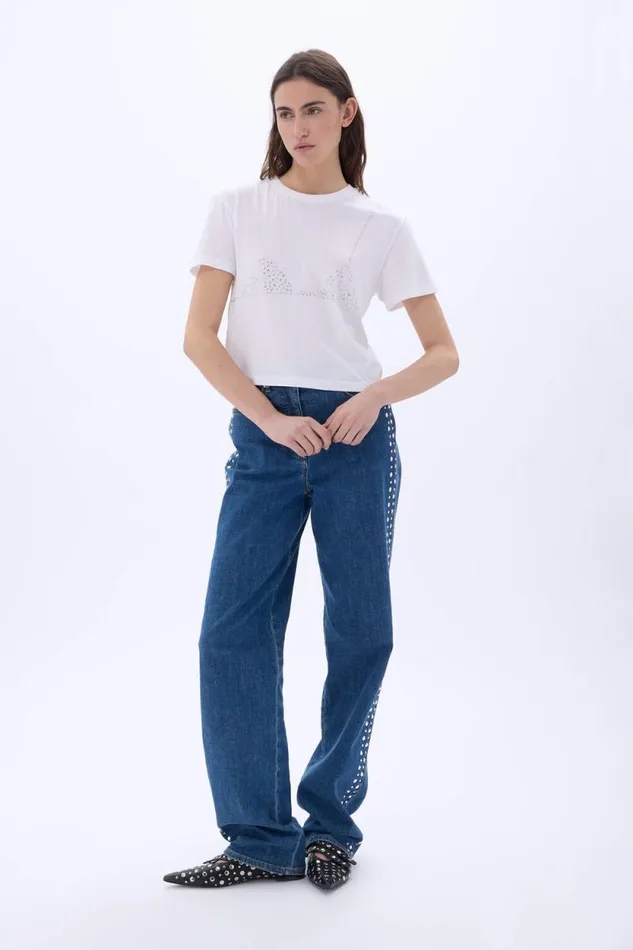 Women Shortsleeve Trompe L039oeil Tshirt White White Sonia Rykiel TShirts