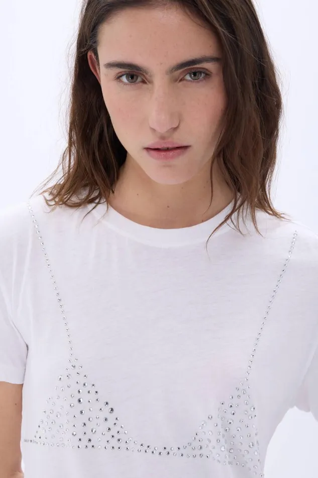 Women Shortsleeve Trompe L039oeil Tshirt White White Sonia Rykiel TShirts