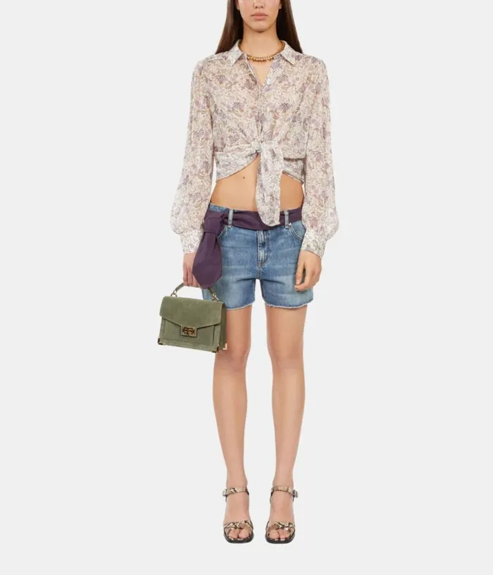 Women Skirts and Shorts THE KOOPLES Blue Denim Shorts