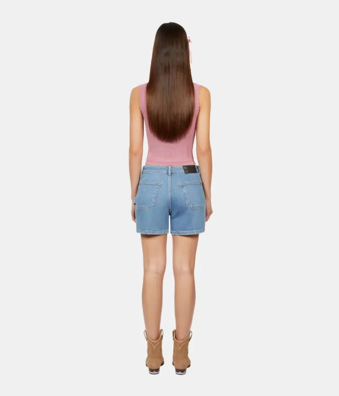 Women Skirts and Shorts THE KOOPLES Light Blue Denim Shorts Women Skirts and Shorts THE KOOPLES Light Blue Denim Shorts