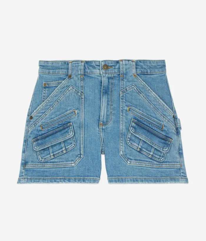 Women Skirts and Shorts THE KOOPLES Light Blue Denim Shorts Women Skirts and Shorts THE KOOPLES Light Blue Denim Shorts