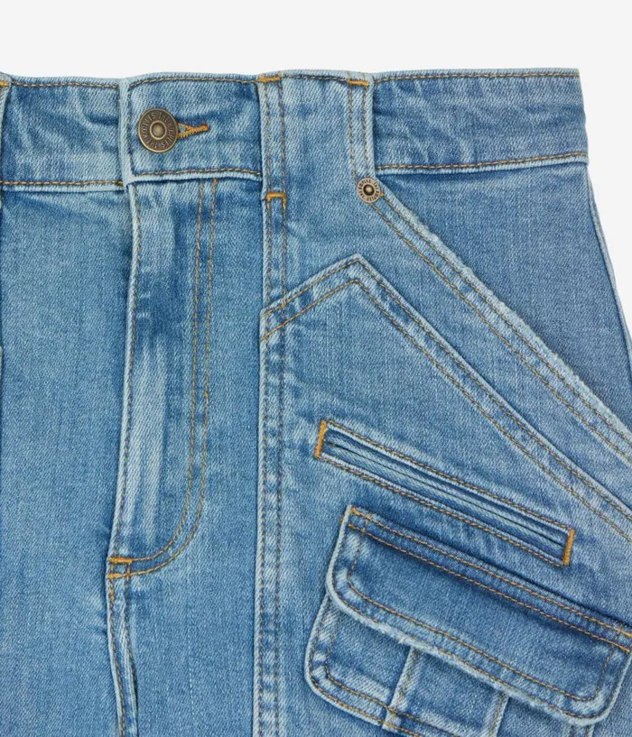 Women Skirts and Shorts THE KOOPLES Light Blue Denim Shorts Women Skirts and Shorts THE KOOPLES Light Blue Denim Shorts