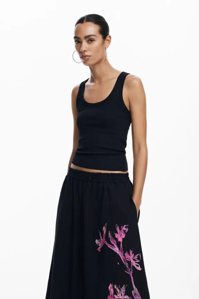 Women Skirts Desigual Orchid Midi Skirt