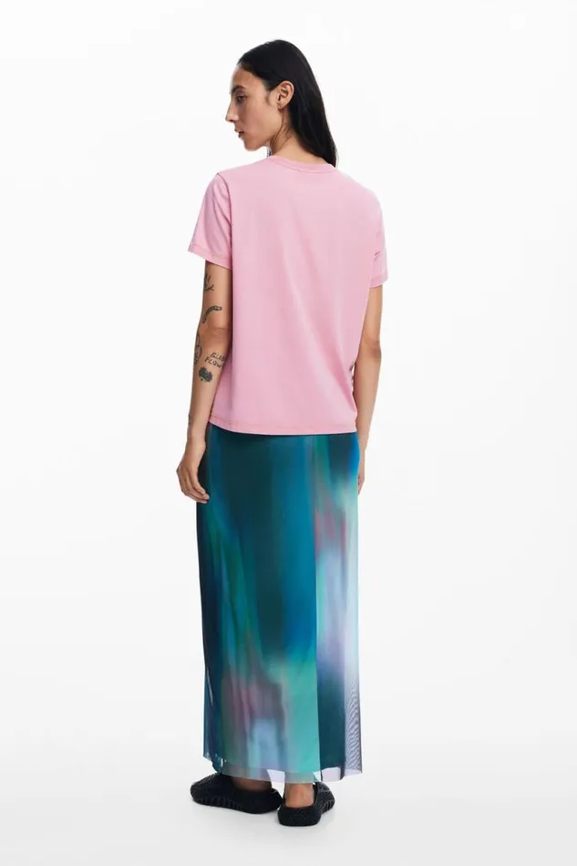 Women Skirts Desigual Tulle Skirt With Gradient Effect