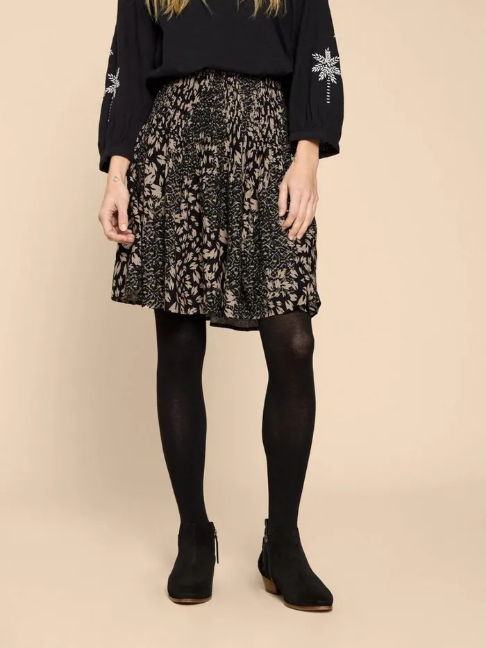 Women SKIRTS White Stuff Ari Eco Vero Skirt Black Multi
