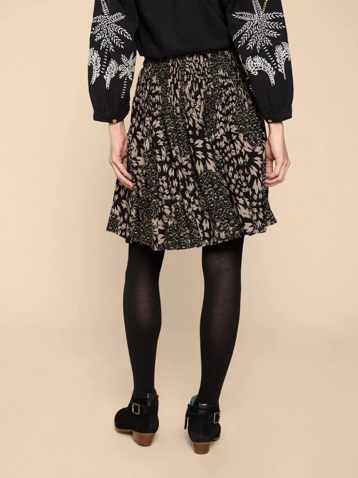 Women SKIRTS White Stuff Ari Eco Vero Skirt Black Multi Women SKIRTS White Stuff Ari Eco Vero Skirt Black Multi