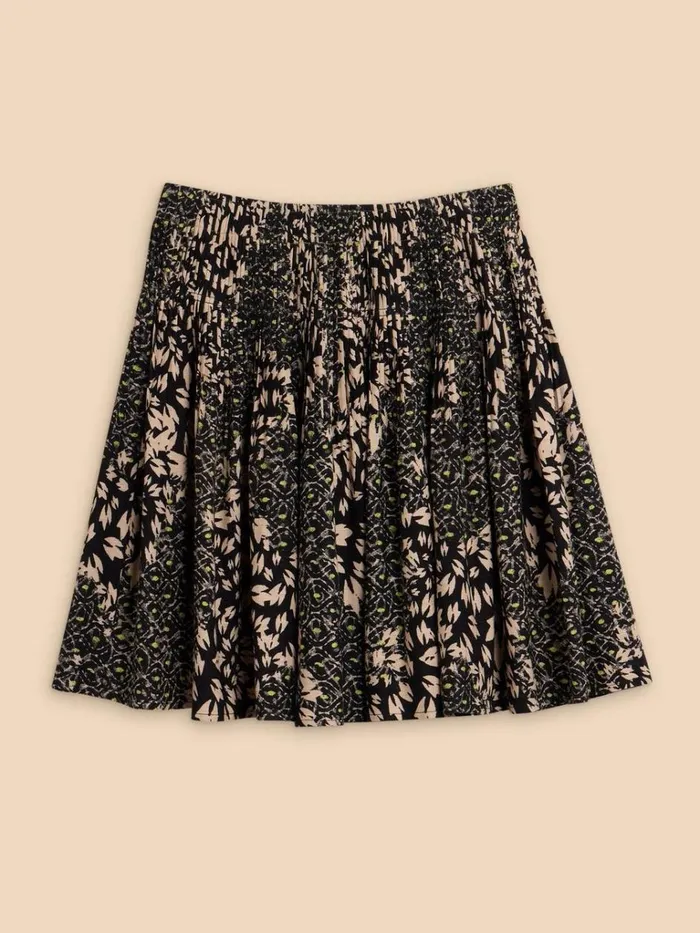 Women SKIRTS White Stuff Ari Eco Vero Skirt Black Multi Women SKIRTS White Stuff Ari Eco Vero Skirt Black Multi
