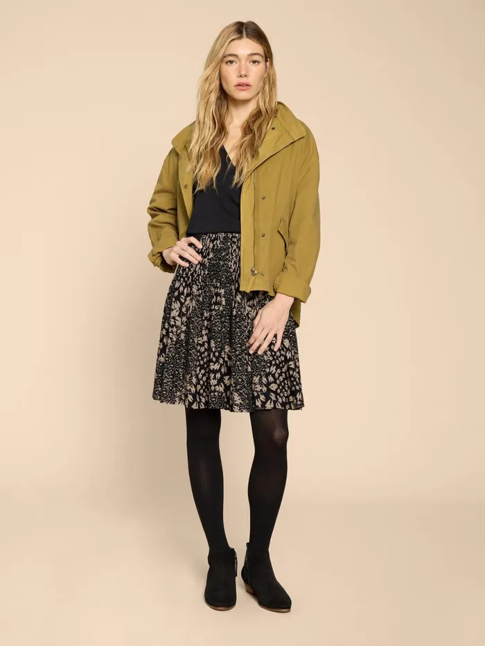 Women SKIRTS White Stuff Ari Eco Vero Skirt Black Multi Women SKIRTS White Stuff Ari Eco Vero Skirt Black Multi