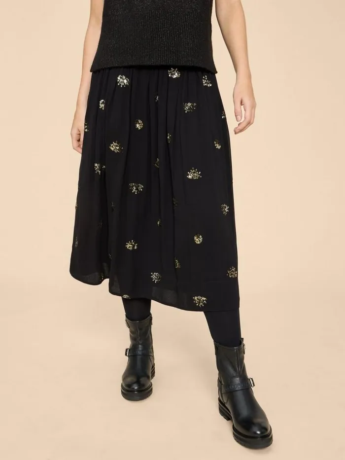 Women SKIRTS White Stuff Astrid Sequin Skirt Black Multi Women SKIRTS White Stuff Astrid Sequin Skirt Black Multi