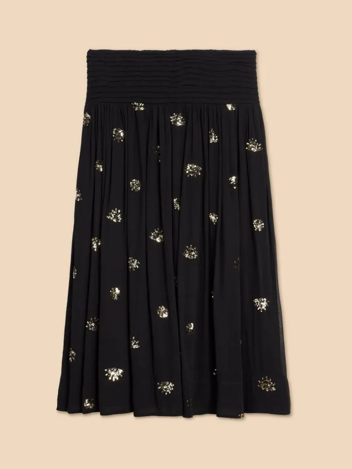 Women SKIRTS White Stuff Astrid Sequin Skirt Black Multi Women SKIRTS White Stuff Astrid Sequin Skirt Black Multi