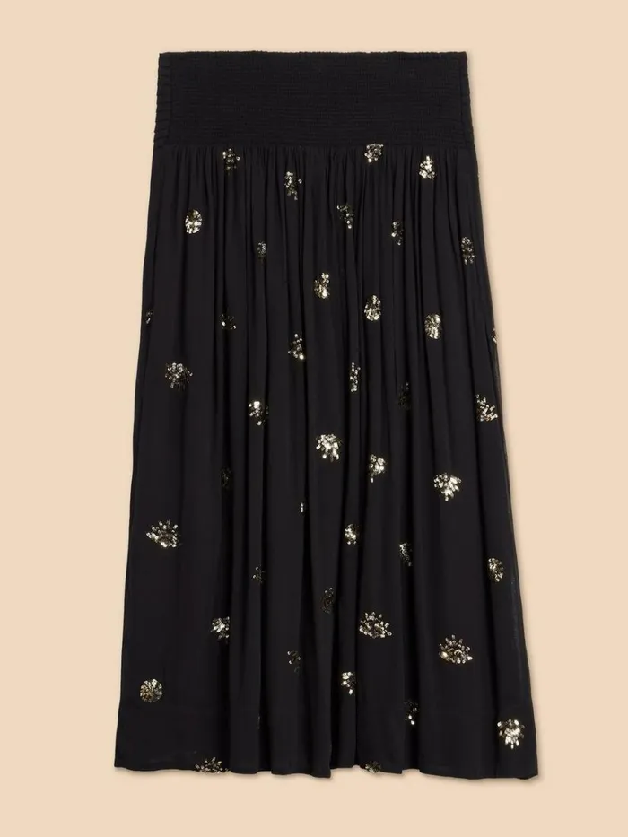 Women SKIRTS White Stuff Astrid Sequin Skirt Black Multi Women SKIRTS White Stuff Astrid Sequin Skirt Black Multi