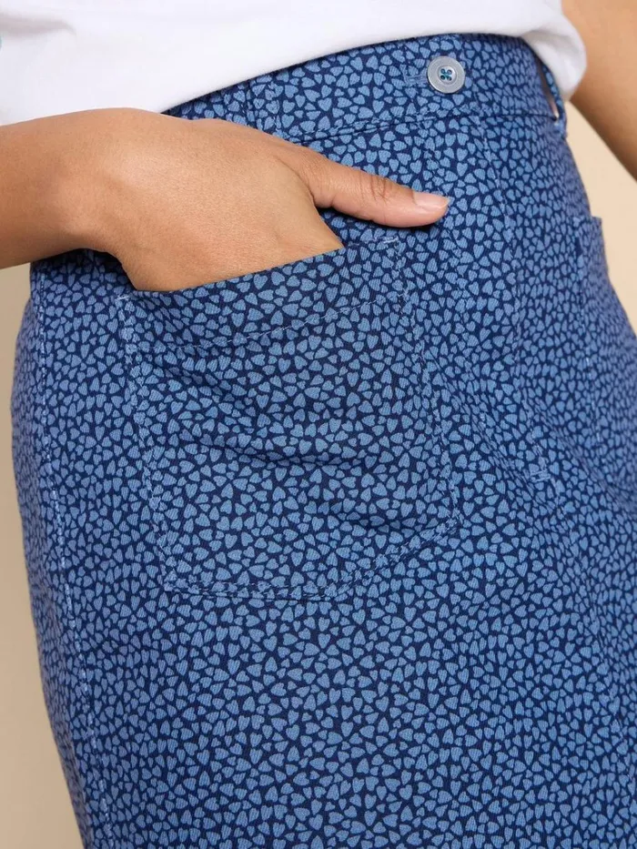 Women SKIRTS White Stuff Melody Twill Skirt Blue Print Women SKIRTS White Stuff Melody Twill Skirt Blue Print