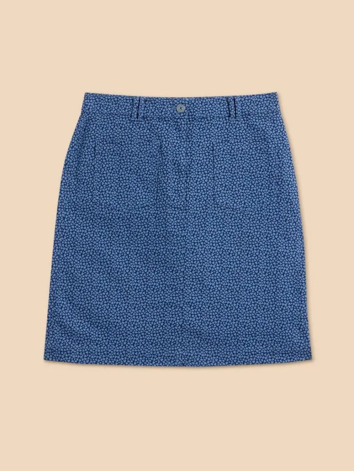 Women SKIRTS White Stuff Melody Twill Skirt Blue Print Women SKIRTS White Stuff Melody Twill Skirt Blue Print