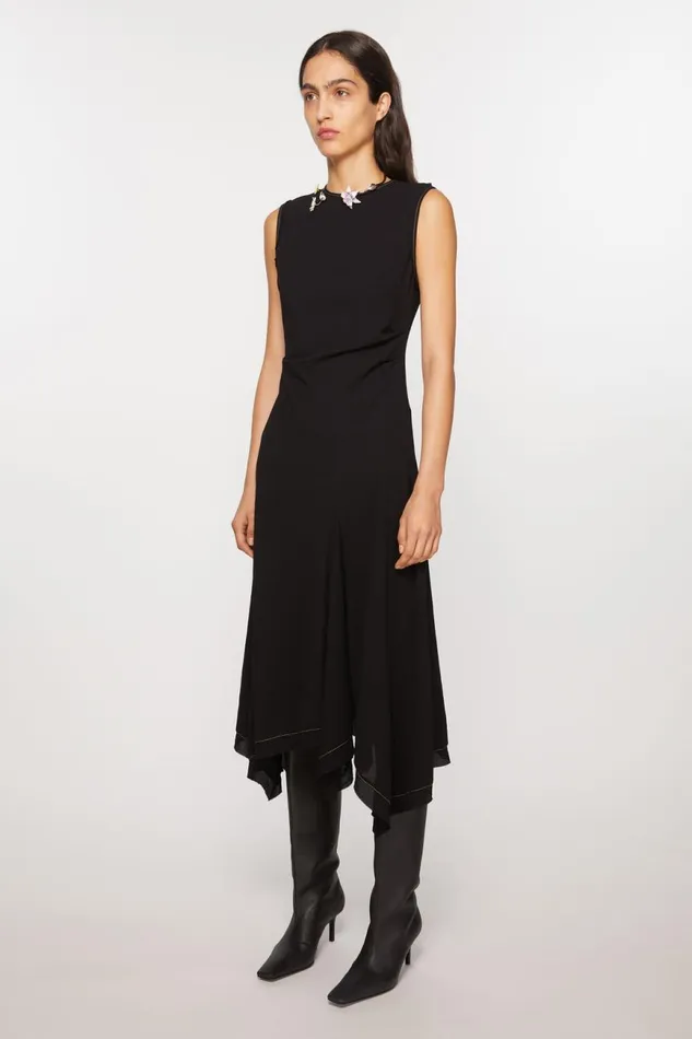 Women Sleeveless Dress Black Acne Studios Dresses