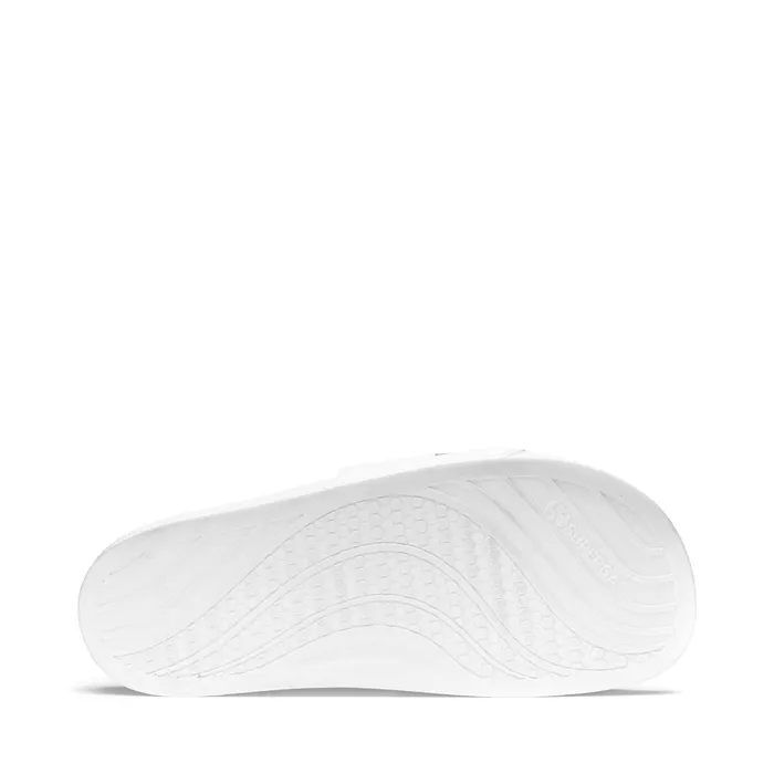 Women Slippers Unisex 1908 SLIDES POLYSOFT SLIDE WHITEBLACK Superga Slippers