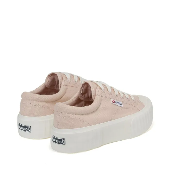 Women Sneakers Woman 2631 STRIPE PLATFORM Low Cut PINK SKINF AVORIO Superga Low Cut